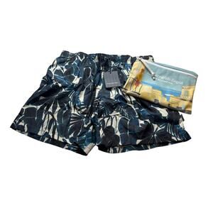 11-57(1) ERMENEGILDO ZEGNA Men's Swim Short Mid Antique/Teal XL